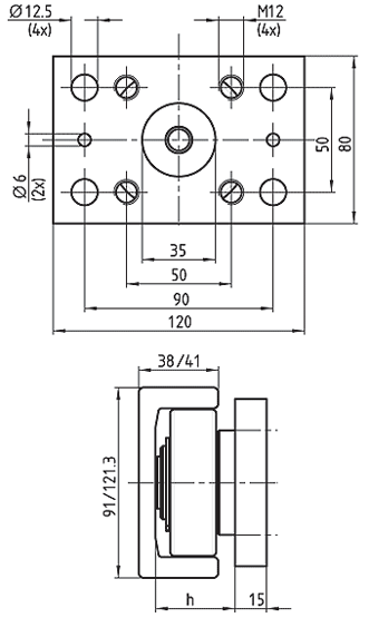 Combined Bearings and profiles in Inox
