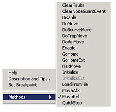 command menu